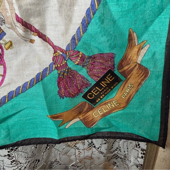 Celine Horse & Carriage Handkerchief - Picture 3 of 5